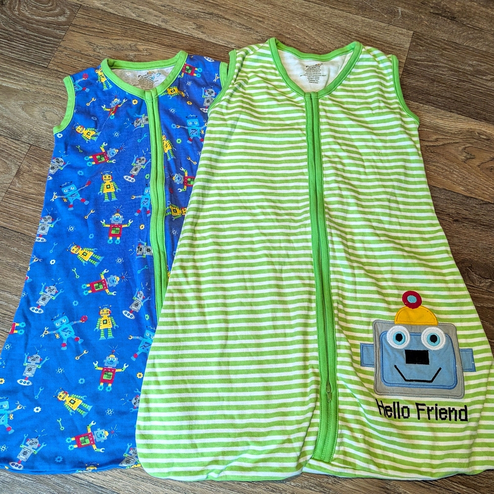 Funko Kids Robot Sleep Sacks - Blue and White
